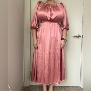 Arula Women's Maxi Dress in Rose Pink